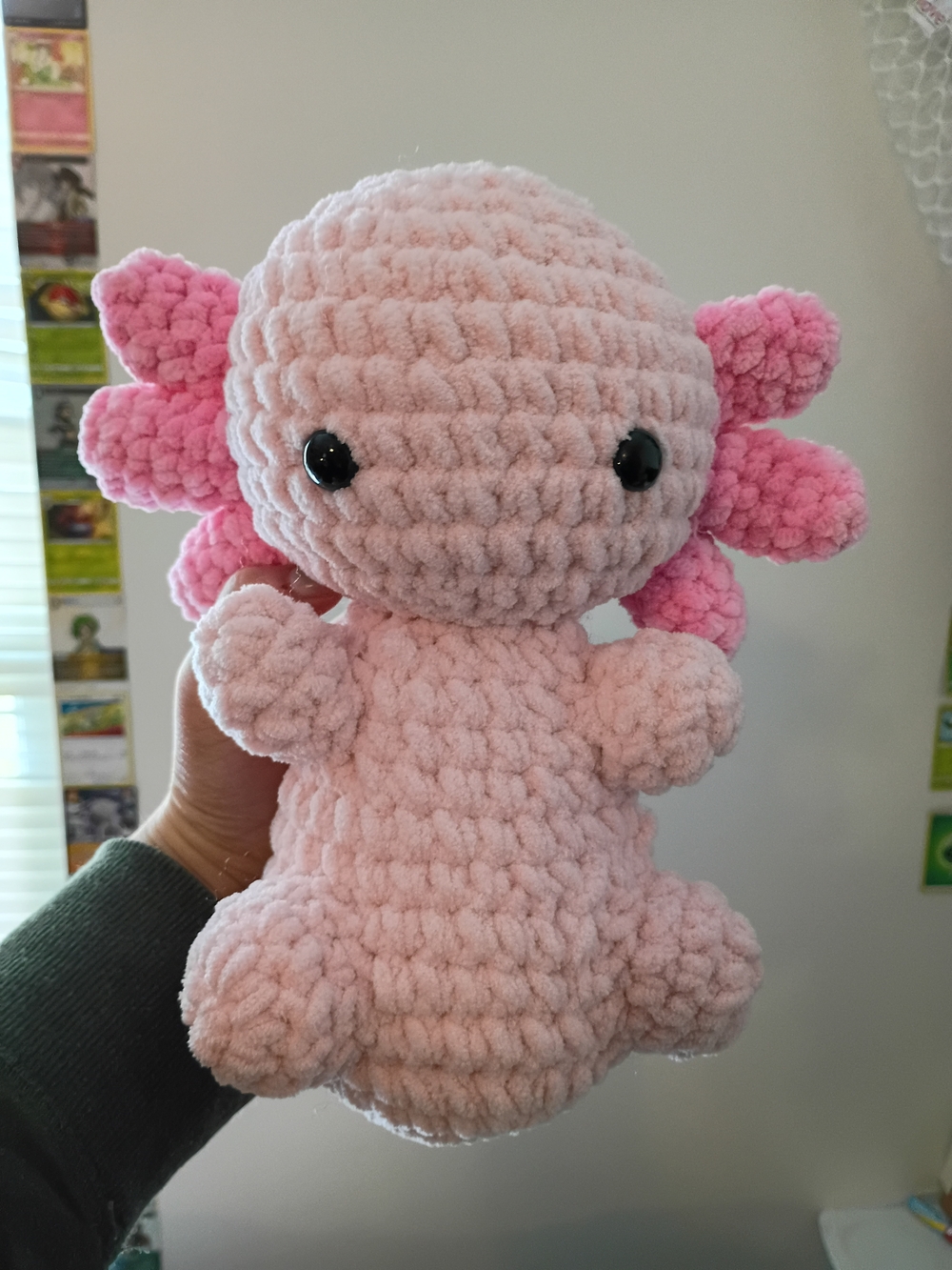 Plush Pink Axolotl Stuffed Animal - Soft Cuddly Toy